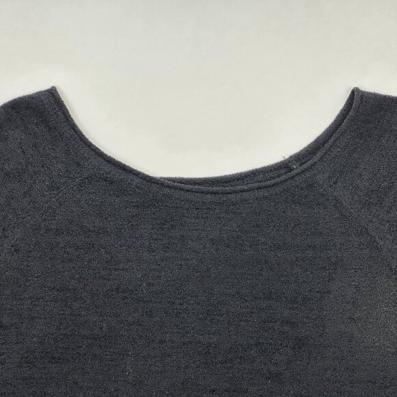 Barefoot Dreams CozyChic Ultra Lite® Drop Shoulder Pullover Black Women's Medium - Picture 3 of 6